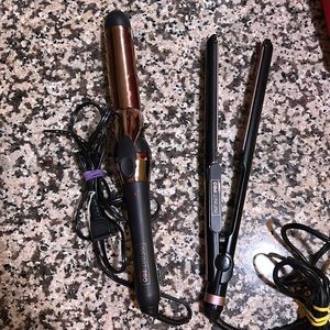 Rose gold ConAir hair tools